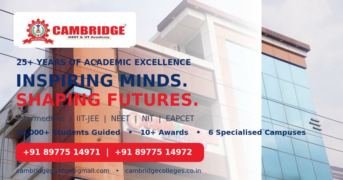 Admissions Open for MPC, BiPC, MEC, IIT-JEE and NEET